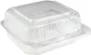 Plast Clamshell Takeout Mays Dessert Containrar gångjärn mat containrar engångs för att gå lådor för sallader pasta smörgåsar XB11494526