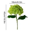 Flores decorativas Hydrangea Artificial simulado seco com haste de flor realista de bouquet de caule para aniversário