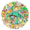 10/50pcs Funny Animal Gecko Lizard Stickers for Skateboard Gift Box Bicycle Computer Notebook Car Decal Children's Toys Sticker