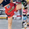 Mäns shorts stilfull kampsport tunn boxning mjuk beröring svett absorberande kickboxning korta byxor snabb torkning