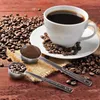 4 Pack Coffee Scoopstainless Steel Measuring Scoop Long Hande Spoon till dessert Coffeemilk Powdertea15 ML 30 240410