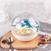 10 pcs transparente Plastikkuchenbox Mousse Kuchenbehälter Ball Form Kuchenbehälter tragbarer Mousse -Kugel runden Kuchenbehälter