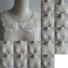 White ABS Pearl Embroidery Lace Neckline DIY Collar Slim clothes Sewing Applique Edge Neckline Handmade Fabric YL1-YL123