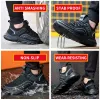 Boots Male Work Sneakers Safety Shoes Indestructible Work Safety Boots Casual Shoes Men Steel Toe Shoes Sport Safty Shoes Larger Size