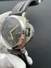 Guardia da uomo per orologio Panerrais Temperamento orologio dello zaffiro specchio svizzero di movimento automatico Dimensione da 44 mm cinghia in mezzo a vacca con fibbia ago originale Rry9