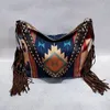 Boemia tela da donna sacca per traversa per borse di alta qualità con spalla grande sacca da donna con la borsa a tracolla con nappa