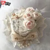 Sweet Lolita Lace Top Hat Pearl Bowknot Rose Flower Fascinators Cap Women Girl Anime Cosplay Party Hairpin Haps Hair Accessoires