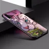 Animal Tiger Phone Case pour Samsung Galaxy A01 A03 Core A02 A10 A20 S A11 A30 A40 A41 A5 2017 A6 A8 plus A7 2018 Couverture noire