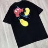 Tshirts Cartoon Printed Męska koszulka z krótkim rękawem czarne koszulki