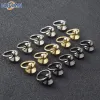 10pcs Round Head Ring Spikes Punk Messing Kleidungsdüse mit Schrauben für Hut/Schuh-/Leder-/Bag -Telefonhülle DIY