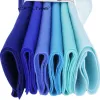 Cmcyiling hög densitet mjukt filt tyg för handgjorda diy sömnadsdockor hantverk, blå icke-vävd set, polyesterduk