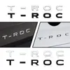 Decorazioni per auto 3d adds cromo cromo trunk emblema badge adesivo per la volkswagen troc t-roc logo accessori automatici