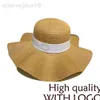 Summer Ruffle Straw Top Hats Fashion Mens Womens Bucket Hat Sun Protection Lady Travel Sunhat Designer stora takfot mössor