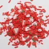 100g/çok parlak renk meyveleri Şeker Kil Dilimleri Yumuşak Çömlekçilik Çilek Mango Sprinkles için DIY El Sanatları Doldurma Aksesuarları