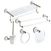 Bathroom Accessories Corner Shelf Paper Holder,Towel Holder,toilet Brush Holder Towel Rack, Gold and White bathroom Hardware