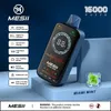 Pantalla completa Mesii Visual Boxx 15000 Puff 15k Puffas Vapes desechables Pen e Cigarrillo 2% 5% Vaporizador Recargable Batería de 600 mAh Reducido 18 ml POD MEDO VAPER