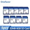 Promotion des cartes !!!Carte SD 5pcs / lot 2 Go 1 Go 512 Mo 256 Mo 128 Mo 64 Mo 32 Mo Card de flash numérique sécurisé 8 Go 4 Go de carte mémoire SDHC