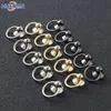 10pcs Round Head Ring Spikes Punk Messing Kleidungsdüse mit Schrauben für Hut/Schuh-/Leder-/Bag -Telefonhülle DIY