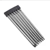 7pcs Bit de tournevis carré 1/4 '' HEX SHANK 150 mm Tépartement magnétique POINTER