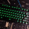 Combo's zijafdrukte PC Blacklight KeyCap Zwart Transparant 126 Keys Cherry Profile KeyCap voor GH60 GK61 Mechanisch toetsenbord