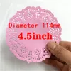 100pcs 4,5 polegadas de diâmetro 114mm 11colors de papel redondo de renda vintage doilies de scrapbooking artesanato doyley para decoração de Natal