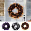 Decorative Flowers Halloween Wreath Waterproof High Quality Spooky Door Decor Versatile Holiday Front Festival Accessories