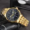 Designer Watch Mens Watch Luxury Quartz PolsWatch Navitimer Chronograph Sapphire Glass Fashion Montre de Luxe roestvrijstalen staalband Relojes Breitling B01