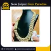 25 mm Miami Cuban Link Chain VVS Moisanite Diamond Stubbed 925 Silver Silver Gold Plated 18-24