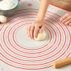 Multi-size Silicone Baking Mat Sheet Extra Large Baking Pad For Rolling Dough Macaroo Pastry Pizza Dough Non-Stick Maker Holder