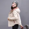 Abréviation de l'hiver 2022 pour la femme, une nouvelle veste à capuche surdimensionnée mince et élégante et élégante