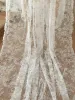 3Meters/Lot Off White French Chantilly Lace Fabric, haft haftowy koronkowy rzemiosło welonowe koronkowe akcesoria 150 cm Szerokość