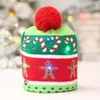 2020 19 Designs LED Christmas Hat Sweater knitted Beanie Christmas Light Up Knitted Hat for Kid Adult For Christmas Party