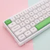 Tillbehör 137Key AVOCADO MILK KEYCAPS PBT SUBLIMATION XDA HYCKLIG MEKANISKA Tangentbord KeyCaps Japanese and English Full Round Keycaps 61