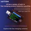 Witrn U3 U3L USB -testarspänning Ammeter Detector PD3.1 Snabbladdningsprotokoll PPS Rippel Spektrum Power Bank Capacity 8A meter