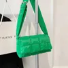 Totes Fashion Vertical Square Shoulder Bag Retro Design Space Padded Messenger Solid Color Handbag