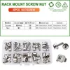 M5 M6 Cage Nuts Bolts шайбы метрические квадратные отверстия аппаратные аппаратные аппаратные стойки Серверная стойка