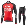 Jersey de ciclismo Liv Mulheres mangas compridas Roupas de ciclismo Sportswear Outdoor MTB ROPA CICLISMO BIB PANT ROUS