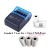 Принтеры Mini DC5V 2A Blue Bluetooth Thermal Cempipt Printer USB Bill Bill Printer Printer без чернила беспроводной ПК Android IOS Printers Impresoras