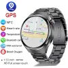 2024 NOWOŚĆ dla GT4 Pro Smart Watch Mężczyźni IP68 NFC GPS Tracker AMOLED 360*360 HD Eksperator serca Bluetooth Call Smart Watch Men