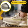 Laarzen beschermen laarzen veiligheidsschoenen mannen sport industrieel eu stalen teen rubber zool anti gladde stabilis veilig veilig mannelijk werk sneaker