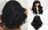 Parrucche sintetiche Eashair ondata di cosplay nera lunga con frangiflutti per donne bianche blasiliane American Natural Hair8179633