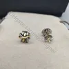 Pendientes de diseñador gruesos de oro chunky chunky de 18k 14k para mujeres x cable diamante metal grueso