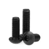 M2 M2.5 M3 M4 M5 M6 M8 Grade 10.9 Alloy Steel Screws Hex Socket Round Head Cap Black Screw Furniture Fastener Bolt ISO7380