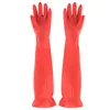 1Pair Lengthen Dishwashing Cleaning Gloves Latex Rubber Waterproof Work Hand Gloves for Household Scrubber Kitchen Clean Tool