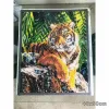 AZQSD Full Kits Square Diamond Målning Tiger Cross Stitch Diy 5D Nålarbete Diamond Embrodery Sale Animal Home Decoration