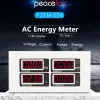 PEACEFAIR PZEM-004 Single Phase Power Energy Meter Red LED Display Electric Instruments Volt Amp Watt Kwh Indicator TTL Modbus