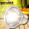 2pcs/pack 25/50/75W UVA+UVB 3.0 Reptile Lamp Turtle Tortoise Pet Basking UV Bulbs Heating Lamp Amphibians Temperature Control