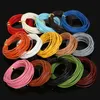 Hurtownia 2 mm 15 kolor 5m okrągły oryginalny dźwigni Lether Hide Rope String do ręcznie robionych akcesoriów do szycia