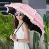 Guarda-chuva de renda lolita para mulheres, guarda-chuva sofisticada, guarda-chuva, estúdio fotográfico, vestido de noiva, foto hanfu, francês, retro, guarda-chuva