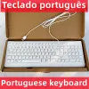 Claviers clavier USB portugais d'origine Clavier câblé pour Lenovo